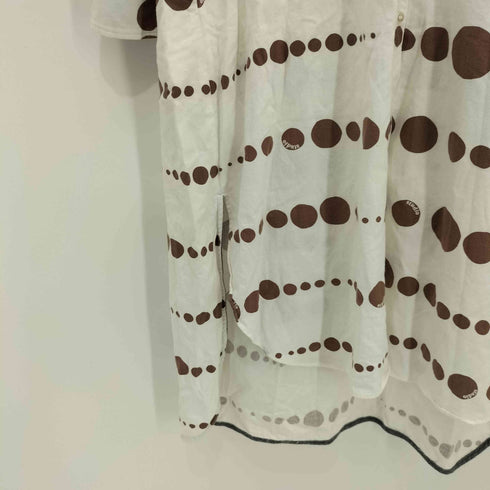 blancvert ドット柄 L/S ワンピース レディース JPN:36