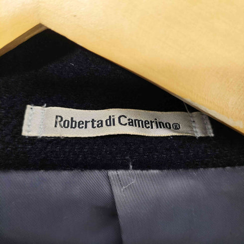 ロベルタディカメリーノ Roberta di Camerino アンゴラ コットン ハイネックデザインコート メンズ import:M