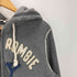 アバクロンビーアンドフィッチ Abercrombie & Fitch 00S ワッペン 刺繍 インサイドアウト ジップ フーディー パーカー Y2K メンズ import:L