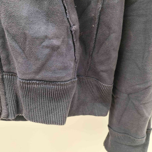 アバクロンビーアンドフィッチ Abercrombie & Fitch 00S ワッペン 刺繍 インサイドアウト ジップ フーディー パーカー Y2K メンズ import:L