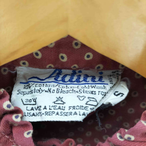 Adini アディニ インド綿 総柄 フリル ワンピース レディース import:S