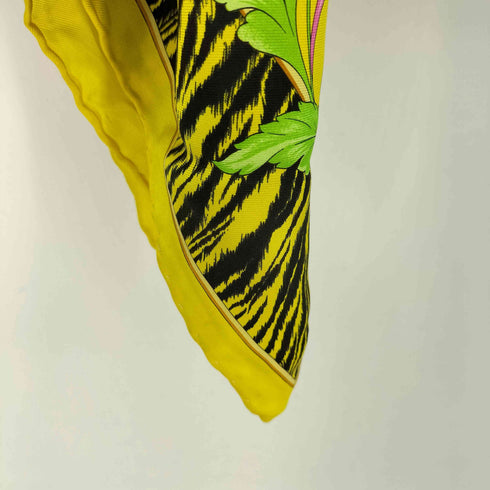 ヴェルサーチ VERSACE Atelier ヒョウ柄 花柄 スカーフ レディース