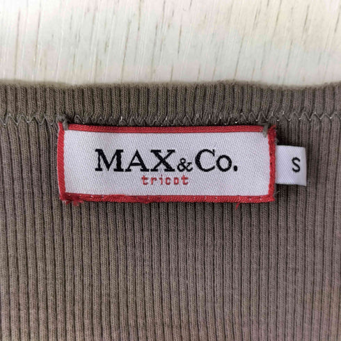 マックスアンドコー MAX&CO. コットン ビジュー リブ タンクトップ レディース import:S