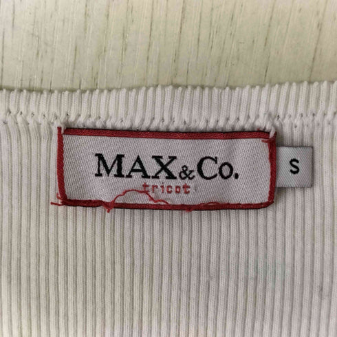 マックスアンドコー MAX&CO. コットン ビジュー リブ タンクトップ レディース import:S
