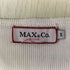 マックスアンドコー MAX&CO. コットン ビジュー リブ タンクトップ レディース import:S