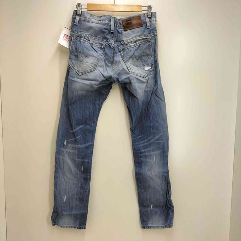 ジースターロー G-STAR RAW 3301 ボタンフライ ダメージ デニム パンツ メンズ 30/32
