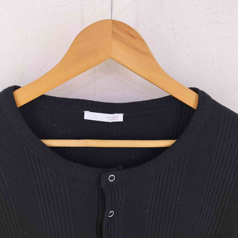 ザラ ZARA ヘンリーネックカットソー メンズ L