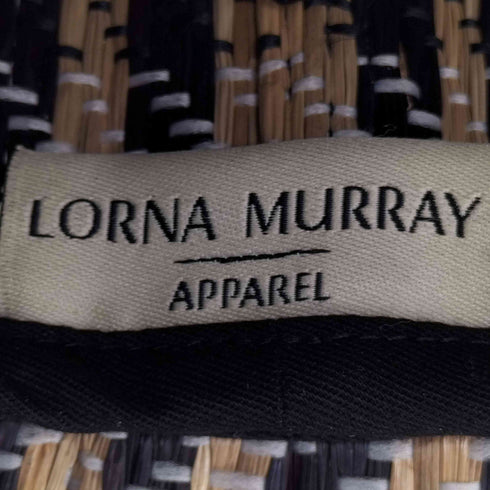 LORNA MURRAY ストライプ フリル付き カプリ ハット レディース M