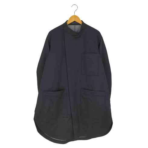 オールモストブラック ALMOSTBLACK NO COLLAR COAT ノーカラーシェルコート メンズ JPN:2