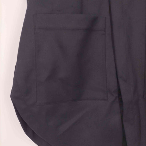 オールモストブラック ALMOSTBLACK NO COLLAR COAT ノーカラーシェルコート メンズ JPN:2