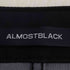 オールモストブラック ALMOSTBLACK NO COLLAR COAT ノーカラーシェルコート メンズ JPN:2