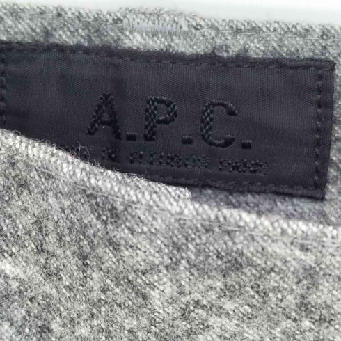 アーペーセー A.P.C. 00Sフランス製 ウール混 センタープレス スラックスパンツ メンズ 38