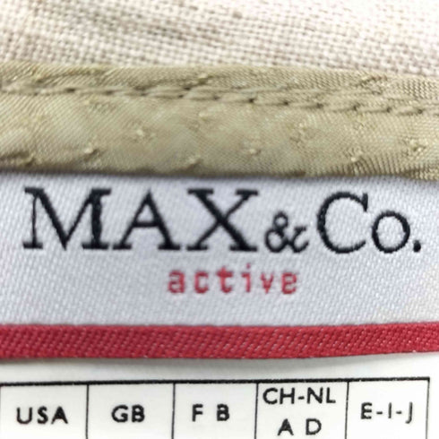 マックスアンドコー MAX&CO. リネン シェルボタン 2Bテーラードジャケット パンツ セットアップ レディース US:4