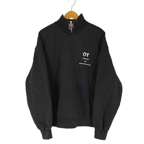 オーワイ OY ドッキングネック ハーフジップ スウェット メンズ