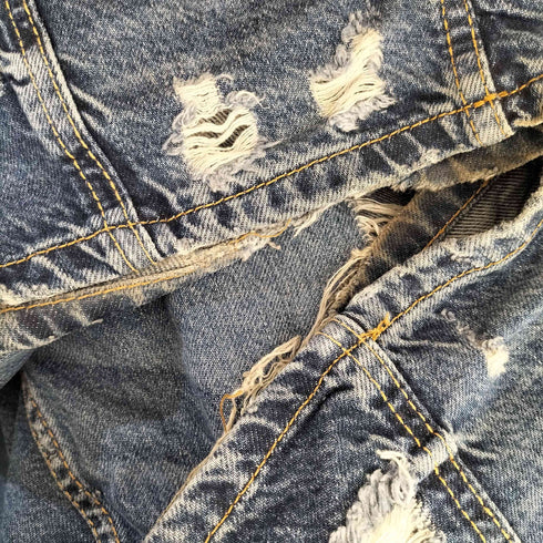 ザラ ZARA シームデティールバギーデニムパンツ メンズ 36