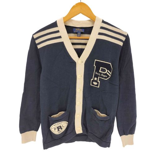 ポロラルフローレン POLO RALPH LAUREN ワッペン コットンニット カーディガン レディース L (14~16)