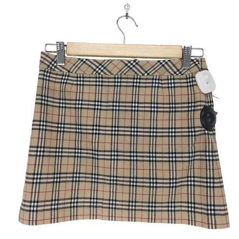 バーバリーブルーレーベル BURBERRY BLUE LABEL ノバチェック コットンミニスカート レディース 38
