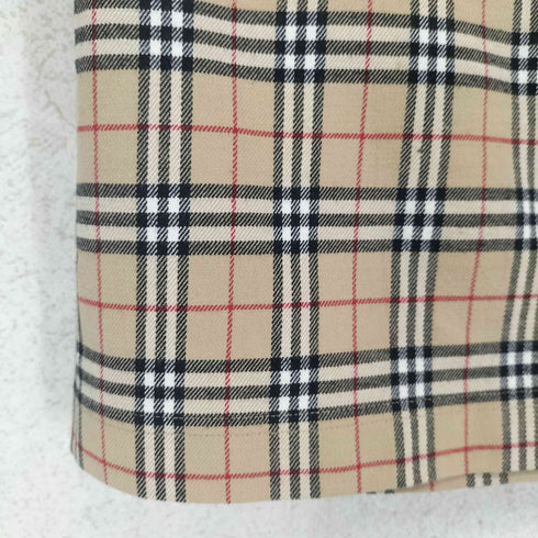 バーバリーブルーレーベル BURBERRY BLUE LABEL ノバチェック コットンミニスカート レディース 38