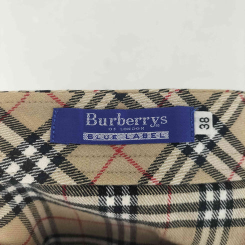 バーバリーブルーレーベル BURBERRY BLUE LABEL ノバチェック コットンミニスカート レディース 38