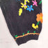 Allison Blair 80-90s 花刺繍 アクリルニット メンズ M