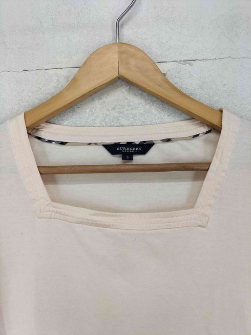 バーバリーロンドン BURBERRY LONDON 裾ホース刺繍 コットンシルクカットソー レディース 2