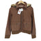RACY RADIANT lamb leather rabbit fur ラビットファー ラムレザージャケット レディース M