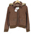 RACY RADIANT lamb leather rabbit fur ラビットファー ラムレザージャケット レディース M