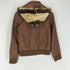 RACY RADIANT lamb leather rabbit fur ラビットファー ラムレザージャケット レディース M