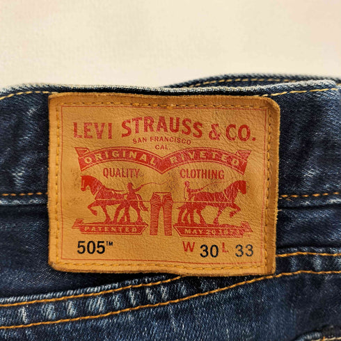 リーバイス Levis 505 レギュラーフィット ジッパーフライデニムパンツ メンズ 30/33