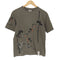 和柄 落葉松 両面プリントクルーネックTシャツ メンズ 38