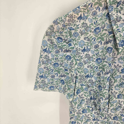 プラダ PRADA 花柄 コットン半袖シャツ レディース DE:38