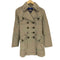 バーバリーブルーレーベル BURBERRY BLUE LABEL メタルボタン ギミック 裏地チェックトレンチコート レディース 36