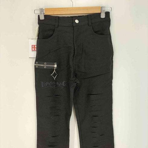 nier clothing NieR ダメージ加工 ストレッチ パンツ レディース FREE