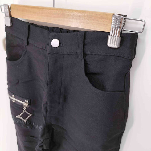 nier clothing NieR ダメージ加工 ストレッチ パンツ レディース FREE