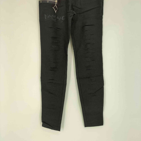 nier clothing NieR ダメージ加工 ストレッチ パンツ レディース FREE
