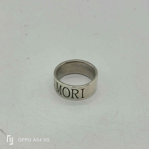 Quetzal ケツァール silver シルバー Memento Mori メメントモリ 刻印 平打ち リング #16 メンズ 16号