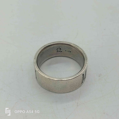 Quetzal ケツァール silver シルバー Memento Mori メメントモリ 刻印 平打ち リング #16 メンズ 16号