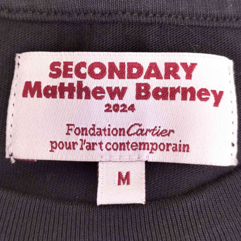 SECONDARY MATTHEW BARNEY 背面 フットボールチームプリント クルーネック半袖Tシャツ メンズ import:M