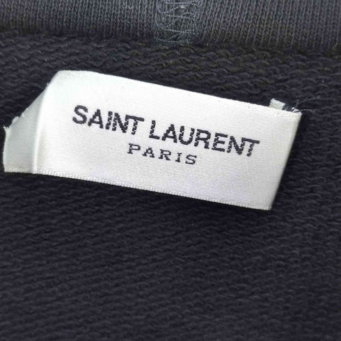 サンローランパリ SAINT LAURENT PARIS フランス製 レザーヨーク ジップパーカー メンズ import:L