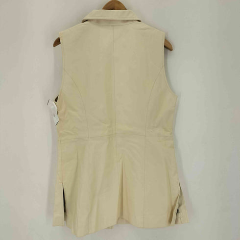 LUCE ラムレザー スリーブレスジャケット レディース M