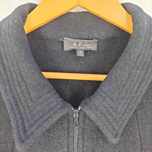 アーペーセー A.P.C. 00S イーストバイウエスト イタリア製 ウール タック ジップジャケット メンズ import:S