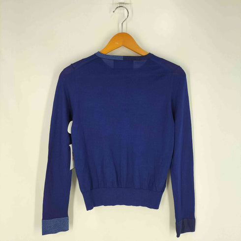 ポールスミスブラック Paul Smith BLACK COMPOSITE ラメリブ ウール カーディガン レディース import:M