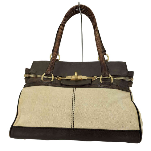 マックスマーラ MAX MARA MARGAUX マルゴー レザーキャンバストートバッグ レディース