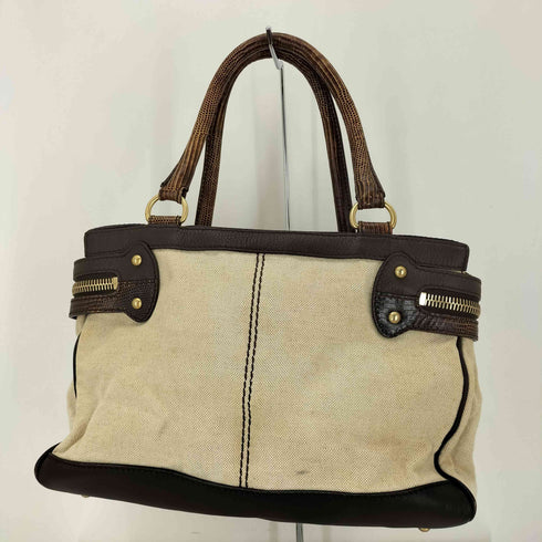 マックスマーラ MAX MARA MARGAUX マルゴー レザーキャンバストートバッグ レディース