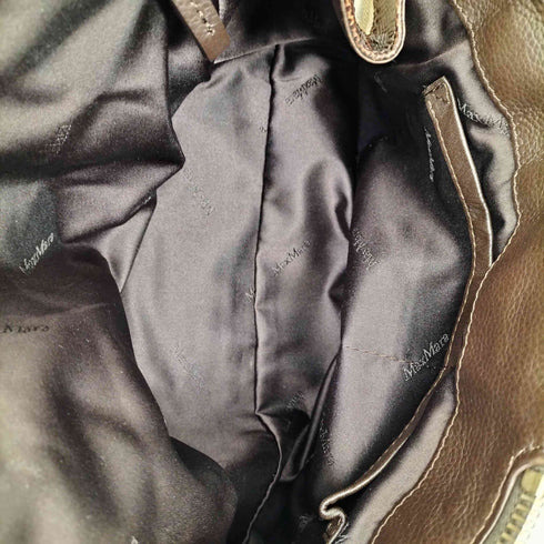 マックスマーラ MAX MARA MARGAUX マルゴー レザーキャンバストートバッグ レディース