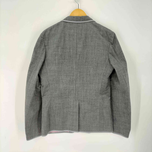 コムデギャルソンオム COMME des GARCONS HOMME 裏地チェック パイピング 3B テーラードジャケット & ストレートパンツ セットアップ メンズ ジャケット:M / パンツ:M