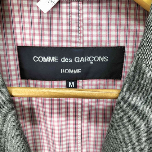 コムデギャルソンオム COMME des GARCONS HOMME 裏地チェック パイピング 3B テーラードジャケット & ストレートパンツ セットアップ メンズ ジャケット:M / パンツ:M