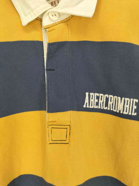 アバクロンビーアンドフィッチ Abercrombie & Fitch ロゴ刺繍ラガーシャツ メンズ XS