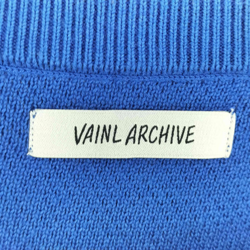 ヴァイナルアーカイブ VAINL ARCHIVE Vネックウールニット メンズ M