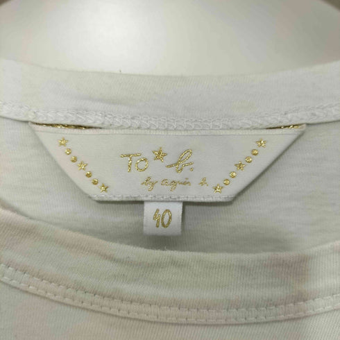 トゥービーバイアニエスベー To b. by agnes b. ロゴプリント S/S Tシャツ レディース EUR:40